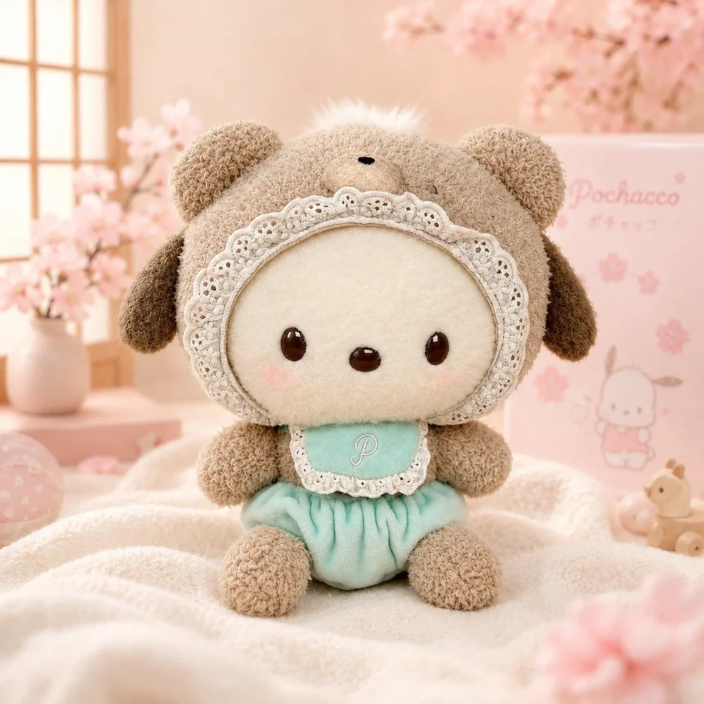 anrio Pochacco Bear Costume Baby Romper Plush 8